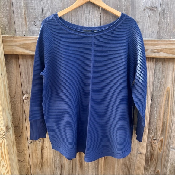 Cyrus Sweaters - Cyrus Navy Blue Ribbed Knit Sweater - Size 1X (NWT)